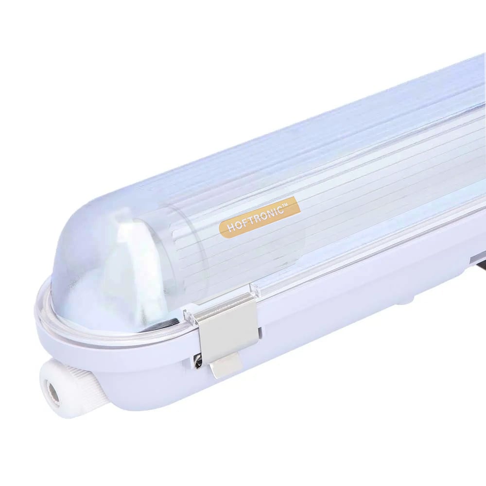 HOFTRONIC™ Eco Bright LED TL armatuur 120cm - T8 G13 Incl. LED TL buis - 3000K warm wit licht - 12,5 Watt 2000 Lumen (160lm/W) - IP65 Waterdicht