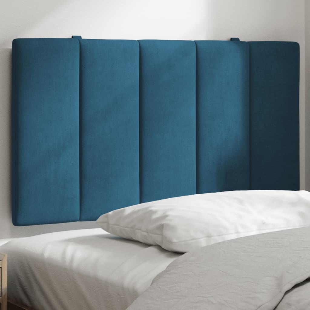 VidaXL Hoofdbordkussen 80 cm fluweel blauw