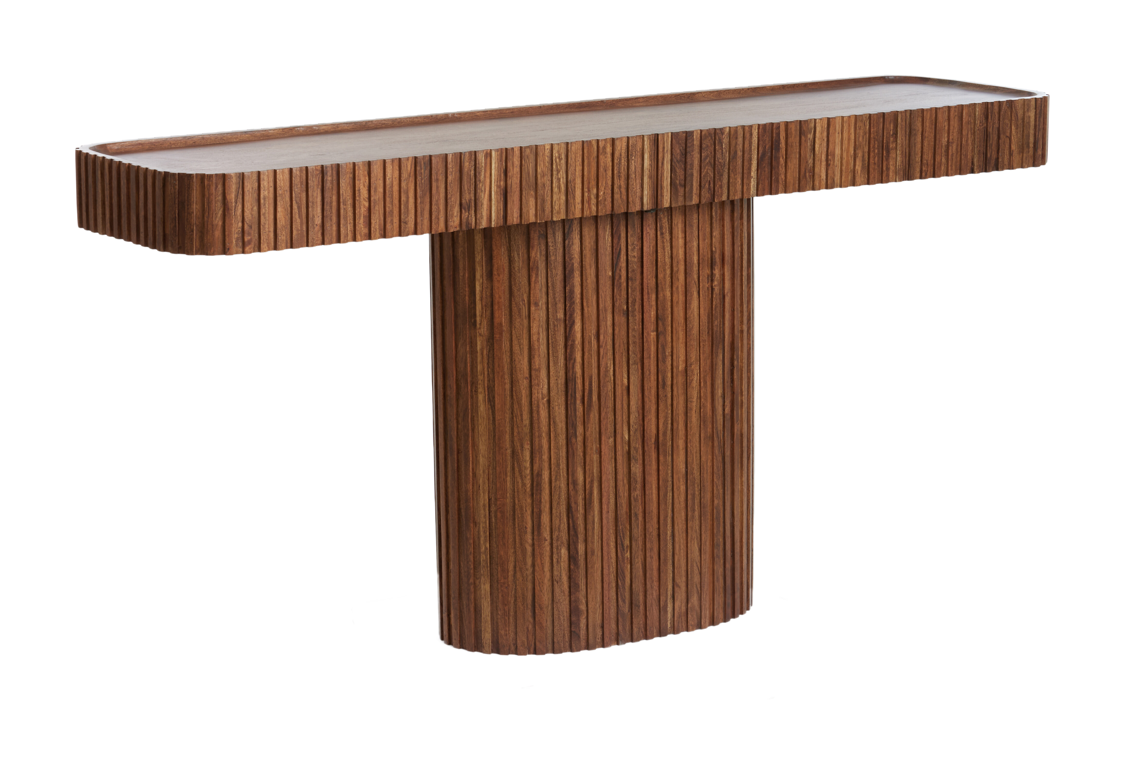 Light & Living Sidetable Kioto Acaciahout, 154cm - Bruin