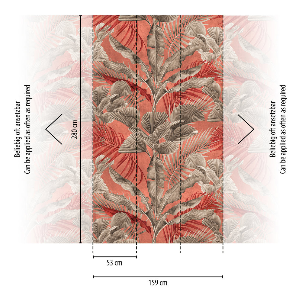 Livingwalls Metropolitan Stories. Travel Stories - Rose - Planten Behang - 391854