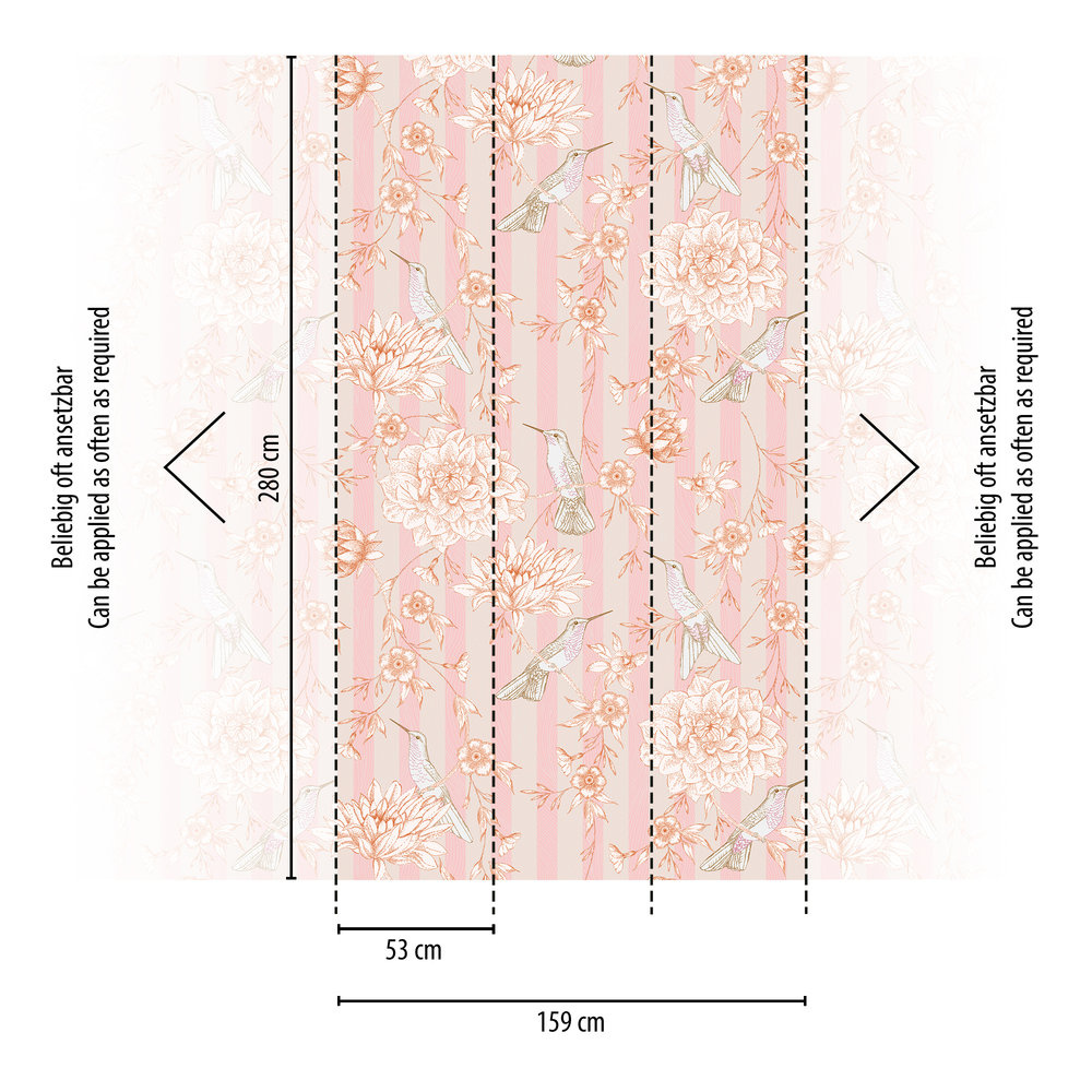 Livingwalls The Wall II - Rose - Strepen - 392021