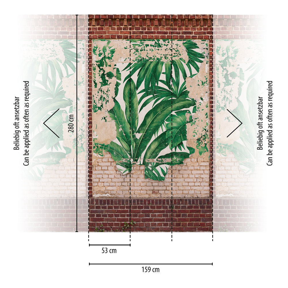 Livingwalls The Wall II - Bruin - Stenen Muur - 392452