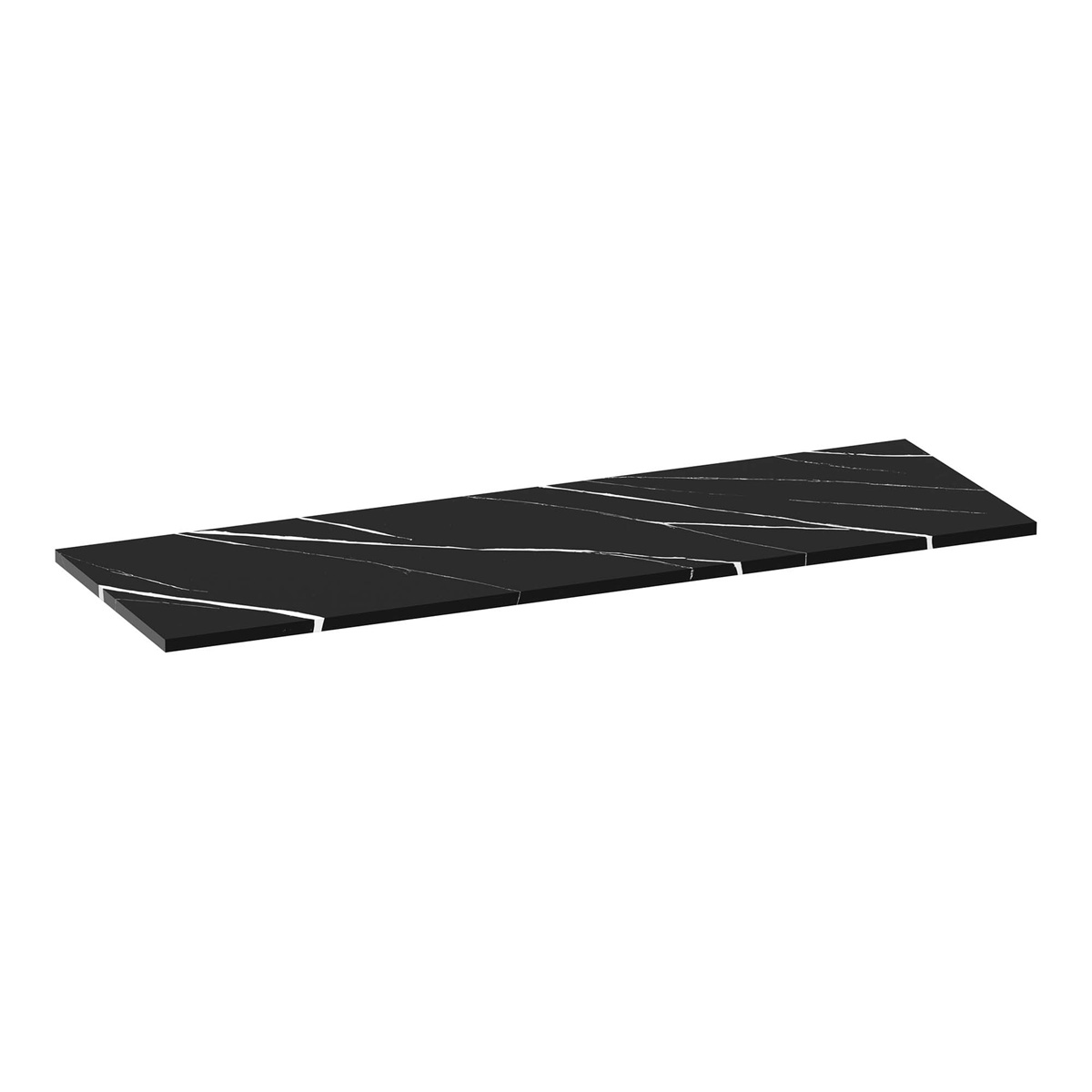 Brauer Mirage toppaneel marmerlook 140cm nero marquina