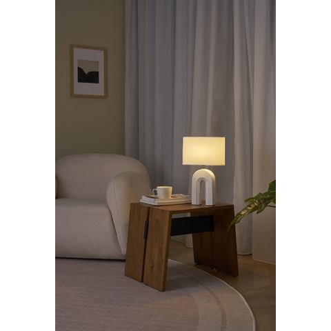 Pauleen Tafellamp Glow of Purity max20W Weiß/Beige 230V Stoff/Keramik