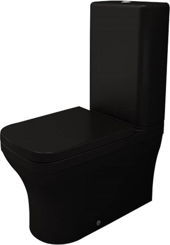 Bocchi Black staand duoblok toilet zwart mat