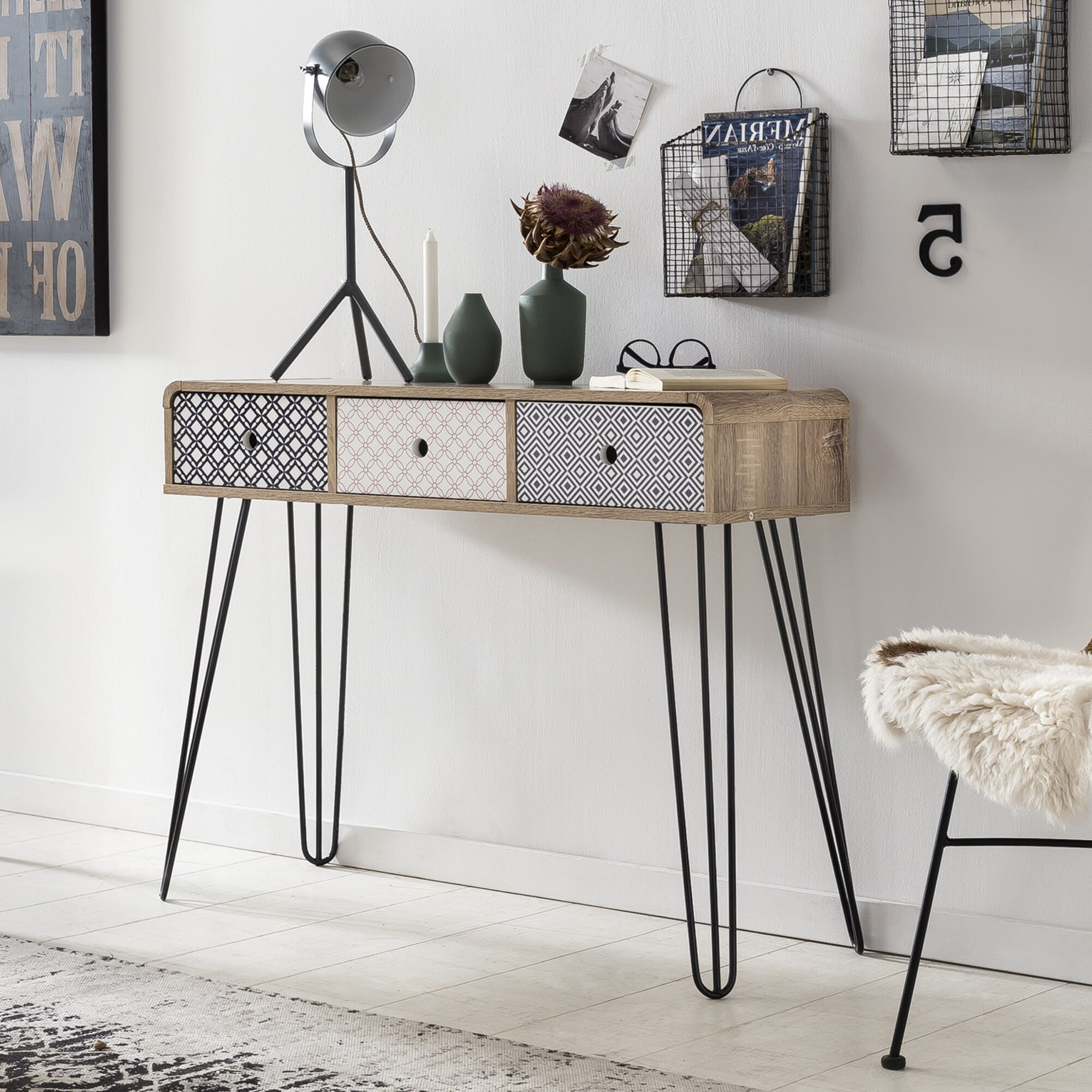 Artistiq Living Artistiq Side-table Mailbox 99cm - Meerkleurig