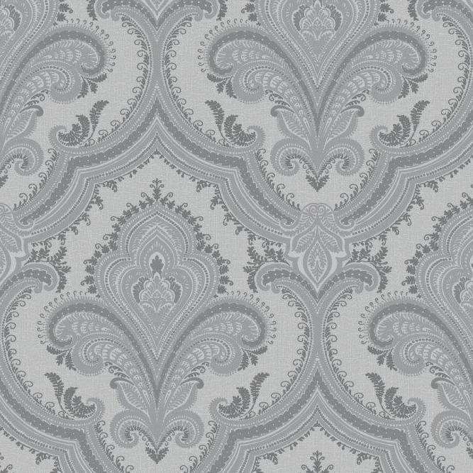 Dutch Wallcoverings Casbah/Bs1 Damask Grey/Silver - Grijs/Zilver