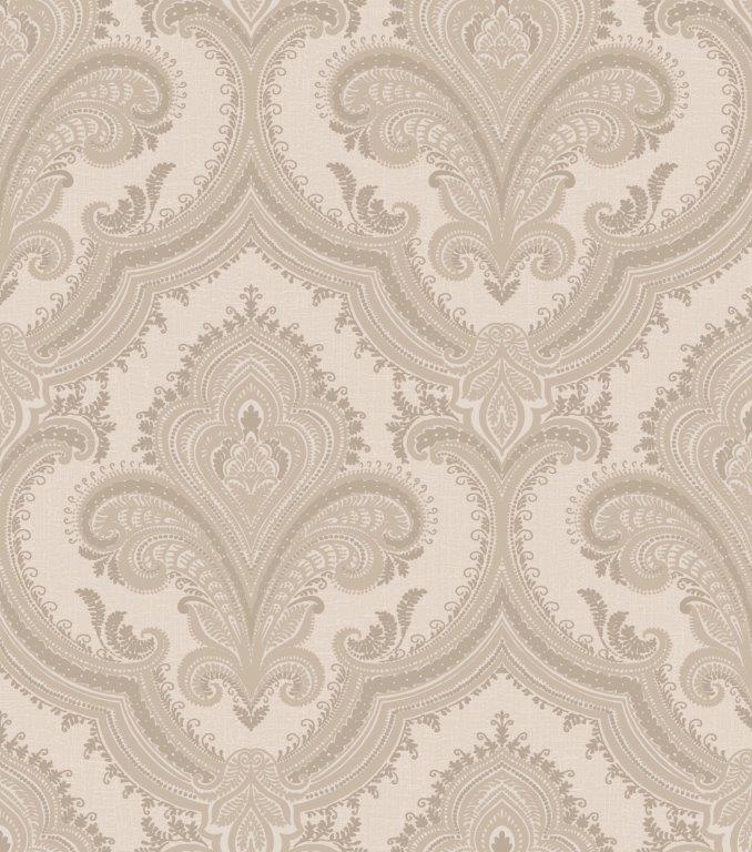 Dutch Wallcoverings Casbah/Bs1 Damask - Taupe