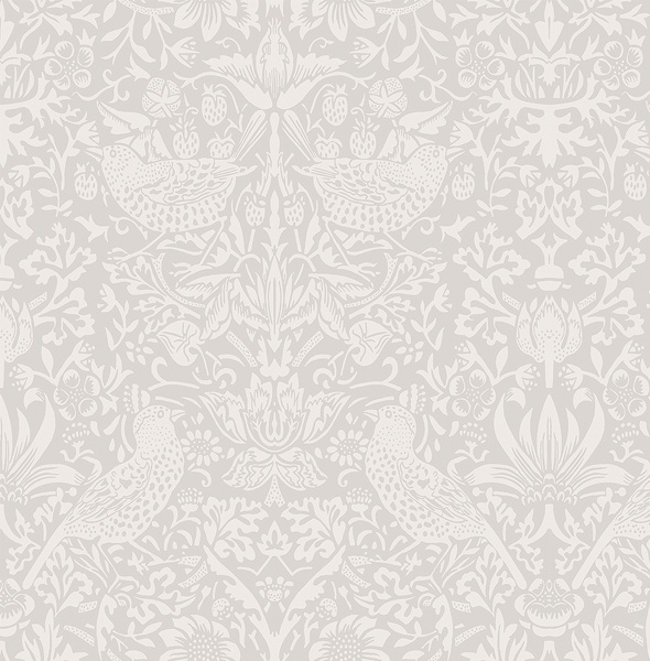 Dutch Wallcoverings British Heritage Vogel - Grijs