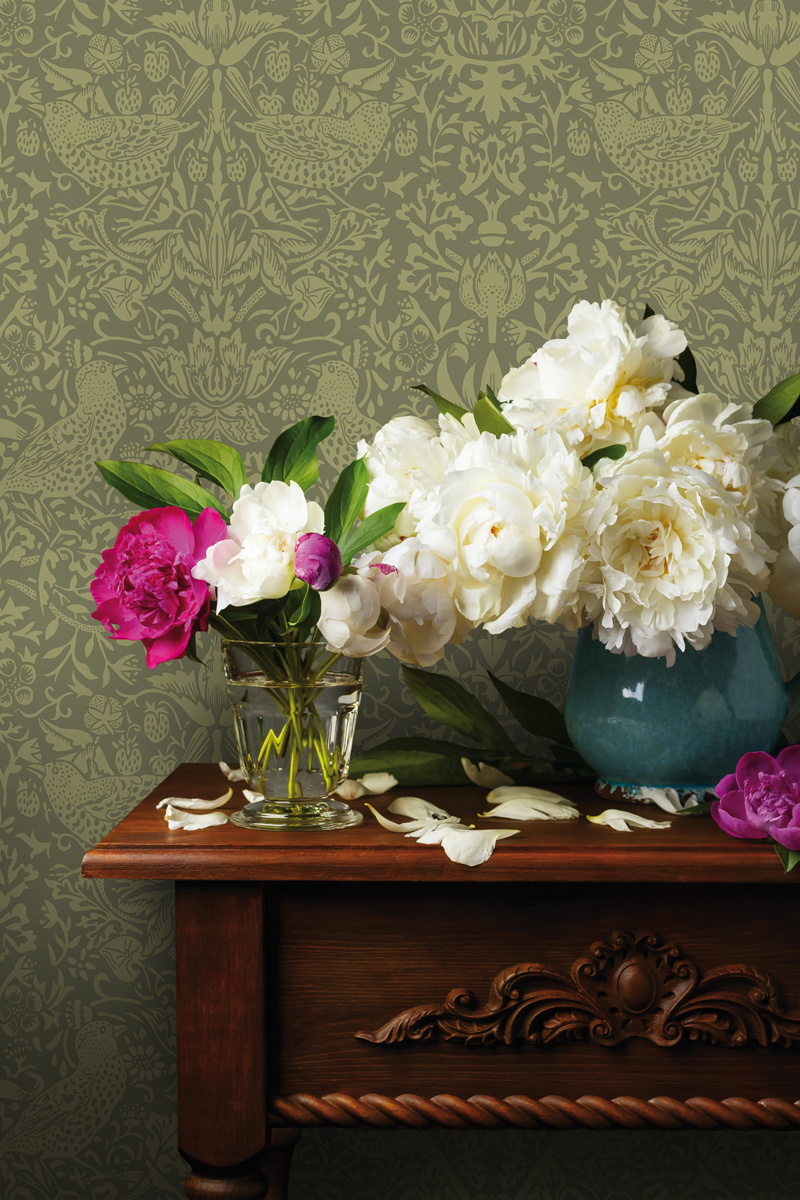 Dutch Wallcoverings British Heritage Vogel - Groen