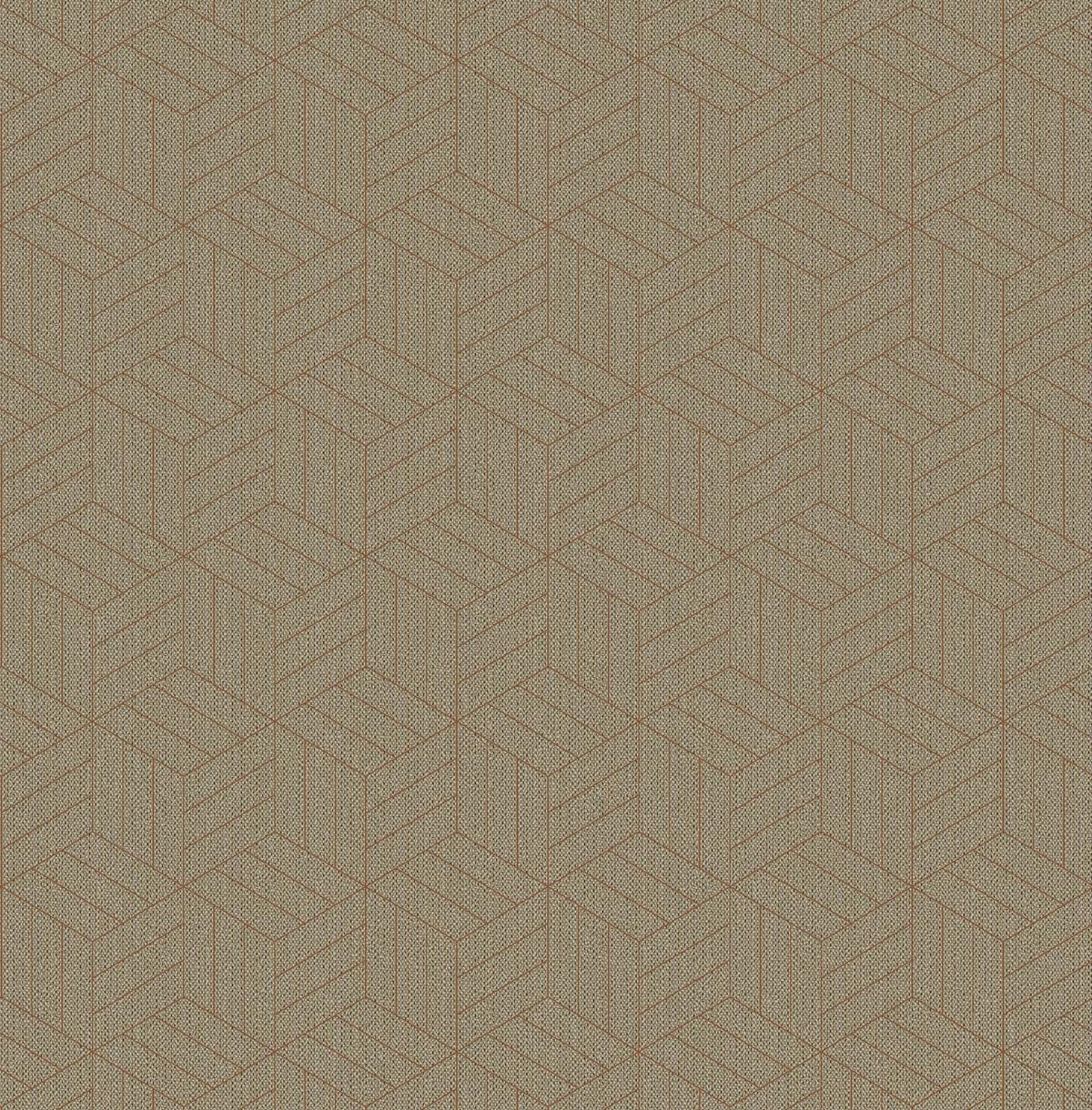 Dutch Wallcoverings Euphorie - Dessin - Beige/Koper