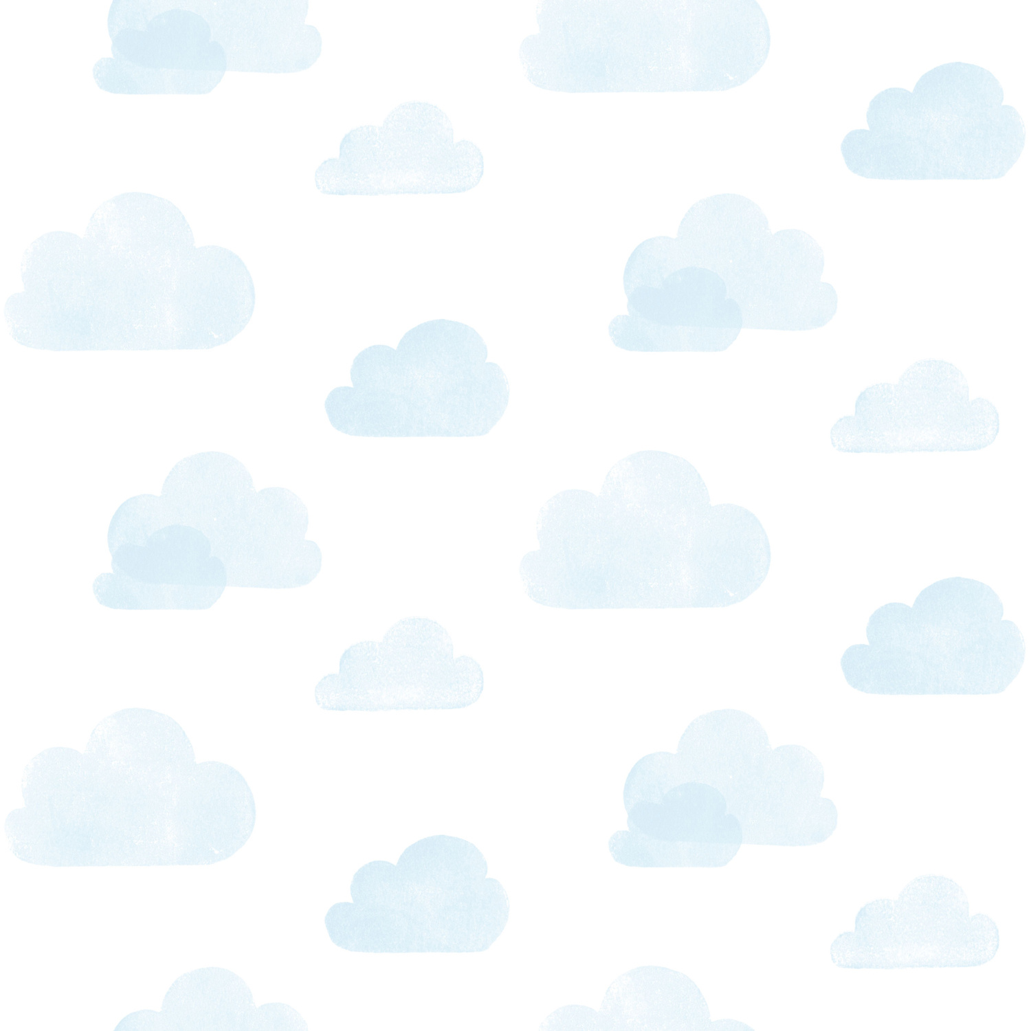 Dutch Wallcoverings Joy - Wolken - Wit/Blauw