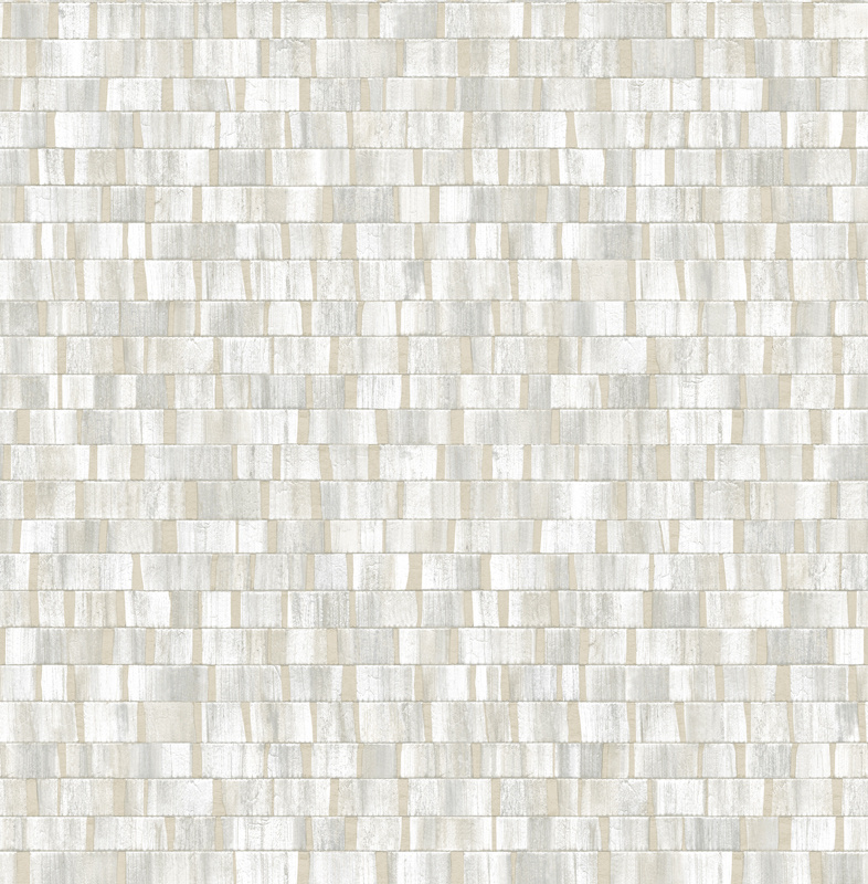 Dutch Wallcoverings Artisan Small Metallic Wood - Grey/Silver