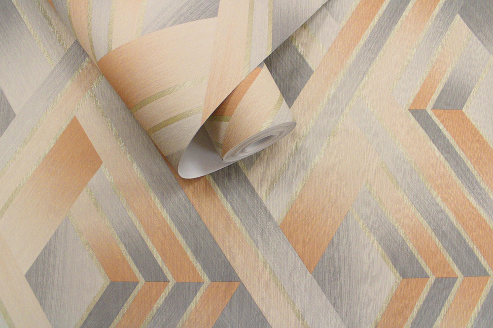 Dutch Wallcoverings Patagonia - Tranquilo - Beige/Orange