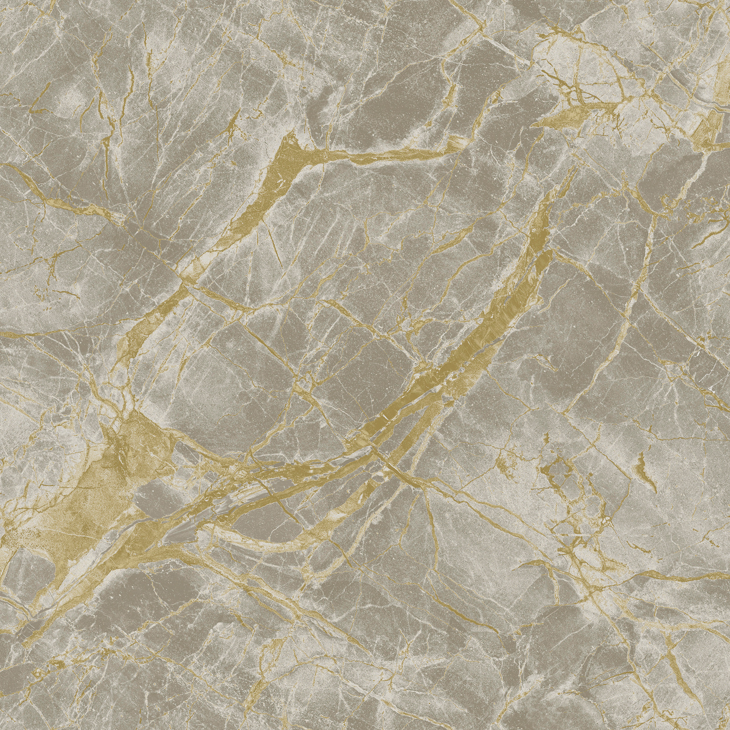 Dutch Wallcoverings Arabesque - Portoro Grey/Gold - Grijs/Goud