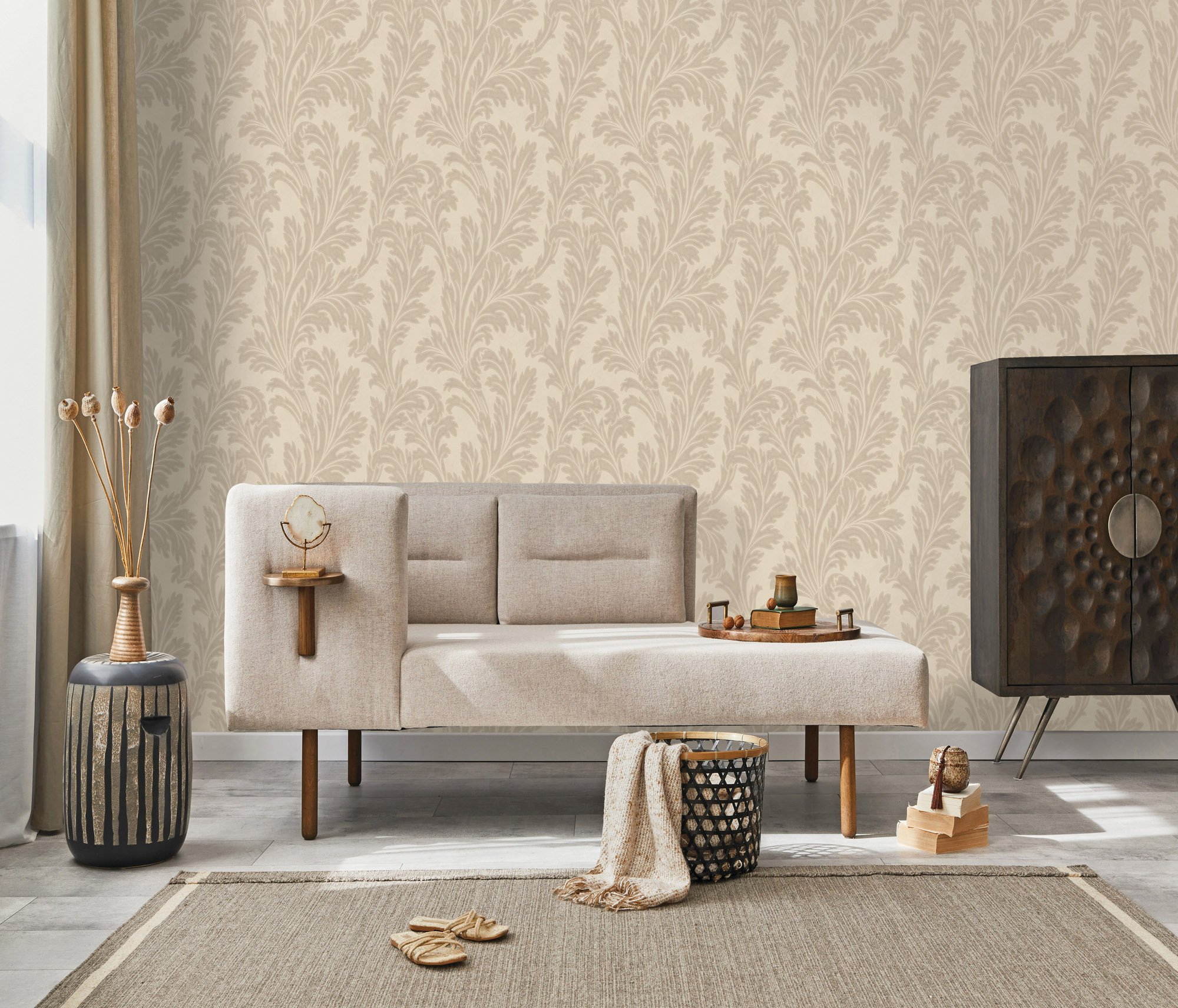 Dutch Wallcoverings Eleganza - Acanthus - Beige