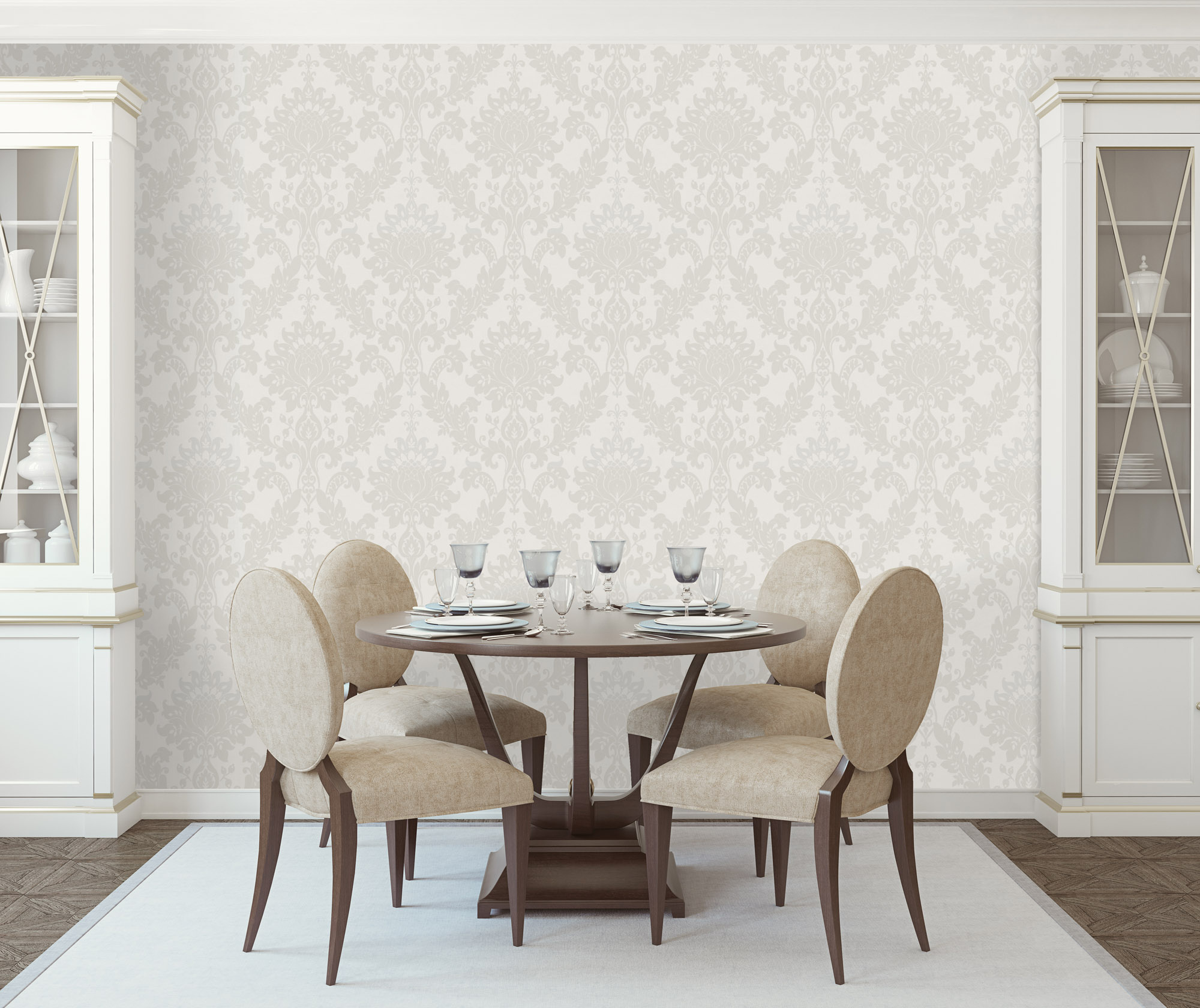 Dutch Wallcoverings Eleganza - Clara Dove - Beige