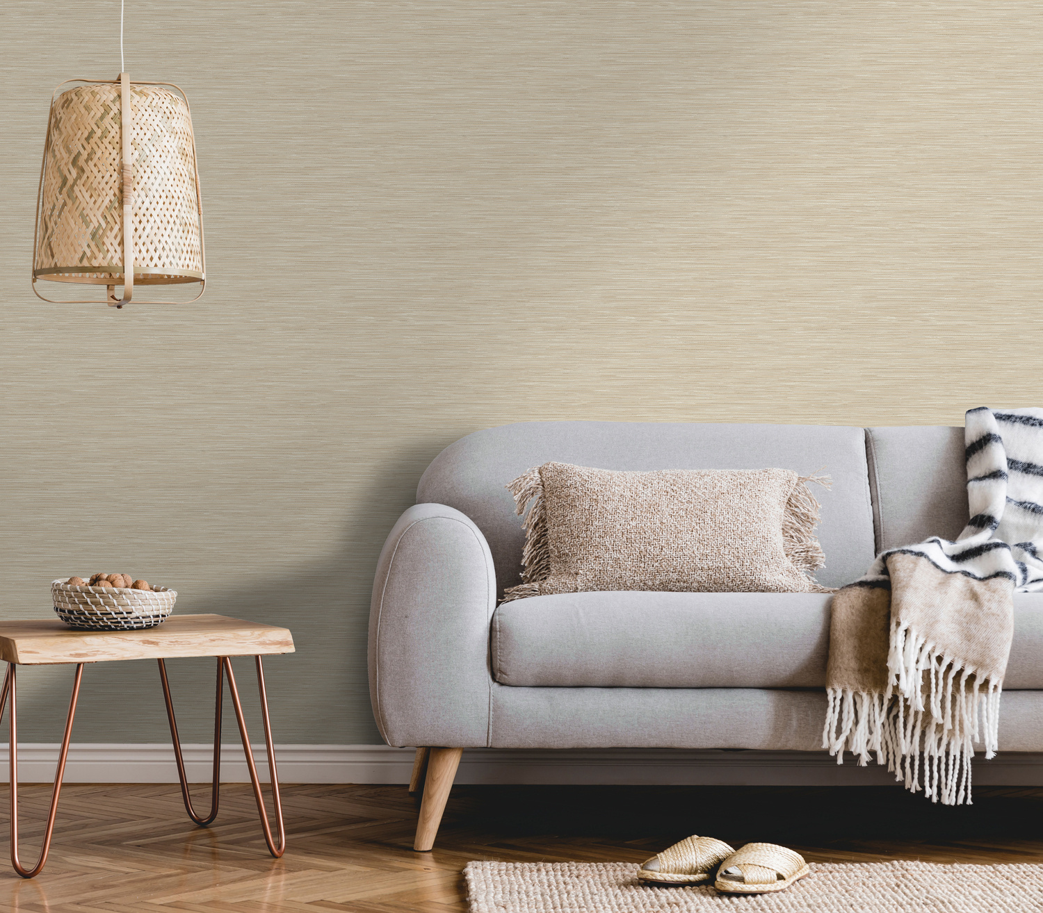 Dutch Wallcoverings Khalili - Bambara Texture - Taupe