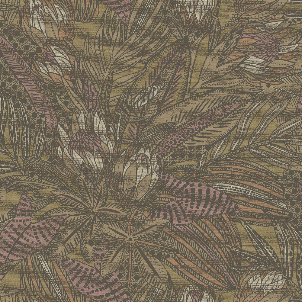 Dutch Wallcoverings Alchemy - Susara - Ochre