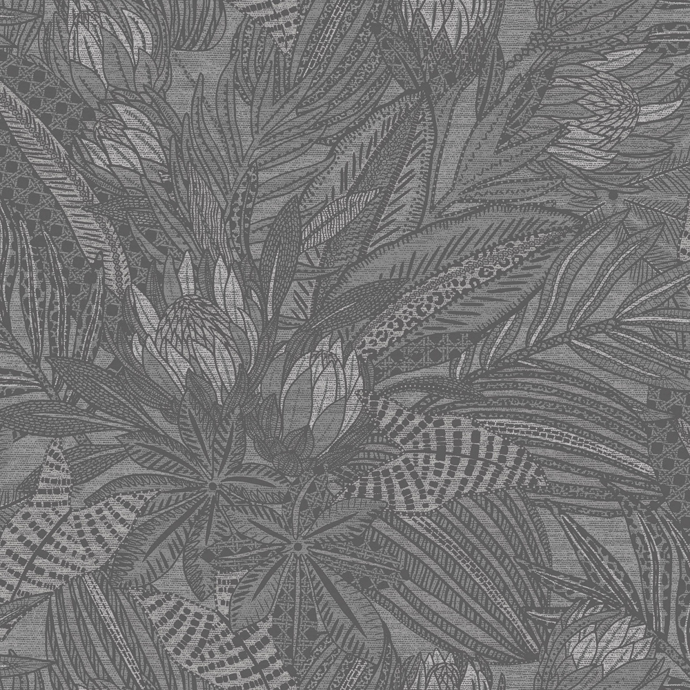 Dutch Wallcoverings Alchemy - Susara - Charcoal