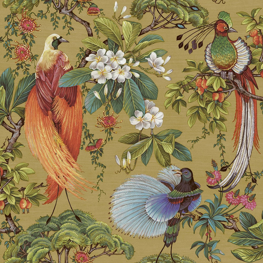 Dutch Wallcoverings Cascading Gardens - Yasumi - Ochre