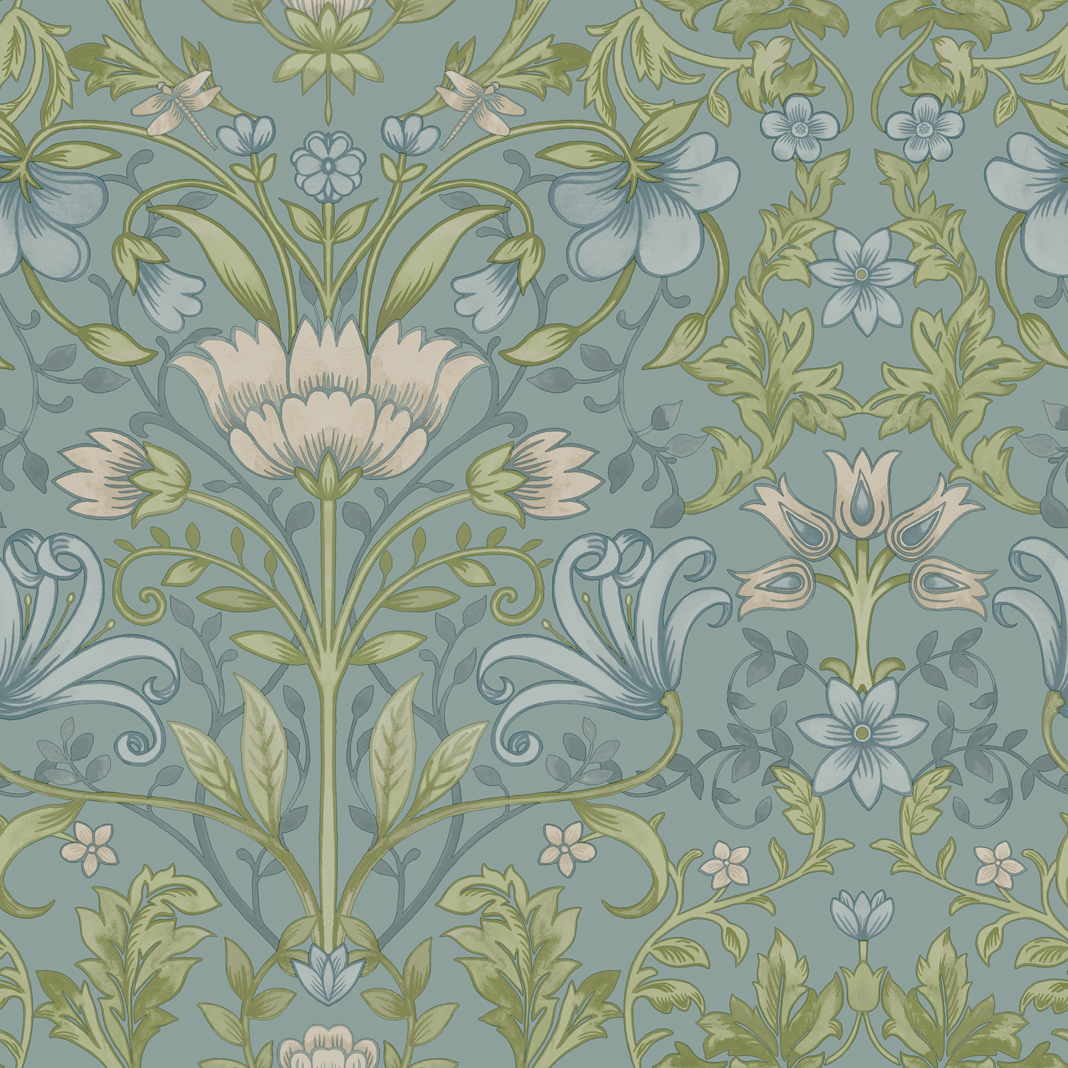 Dutch Wallcoverings Xanadu - Emiliana Soft Blue