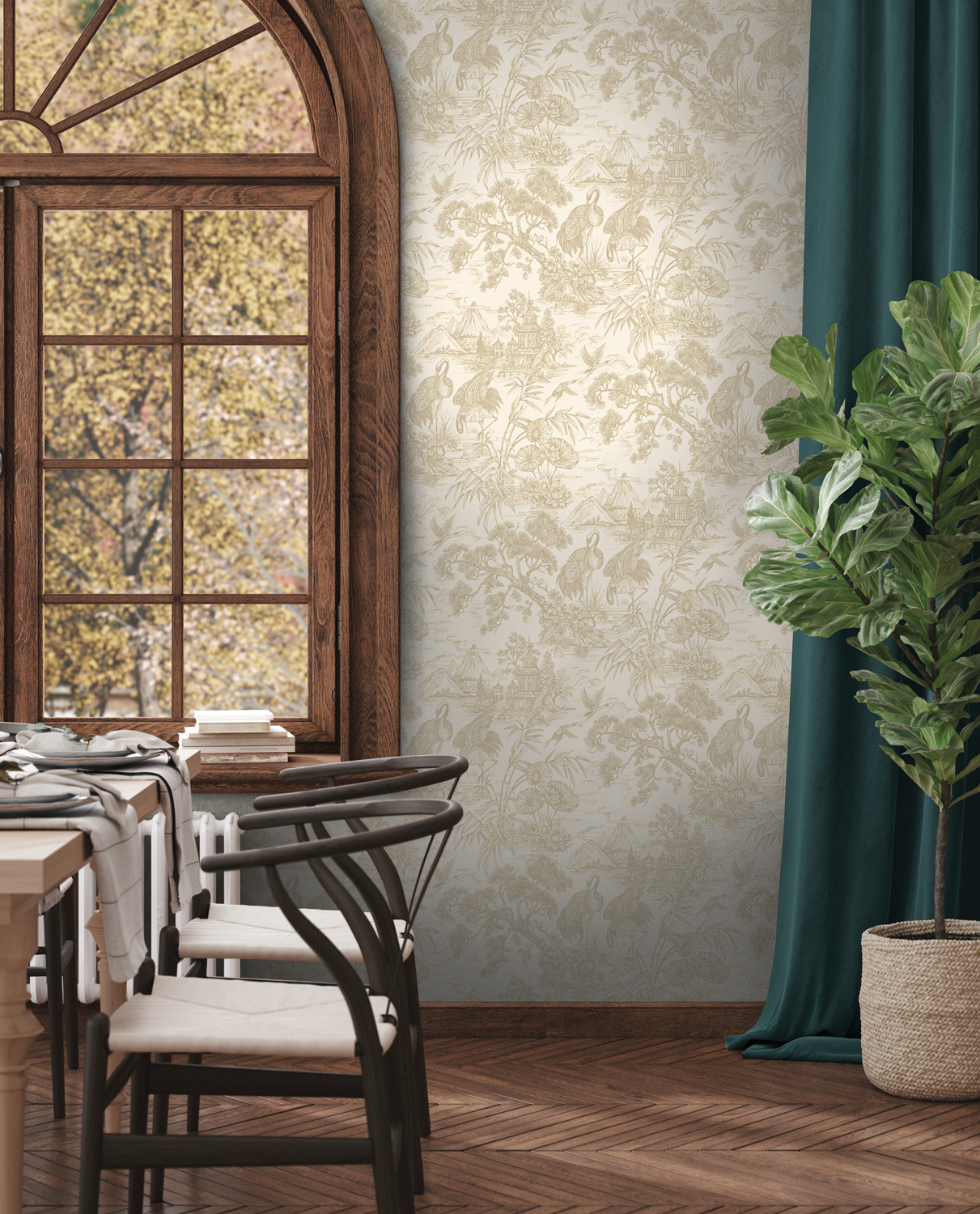 Dutch Wallcoverings Arboretum - Natoru Cream - Creme