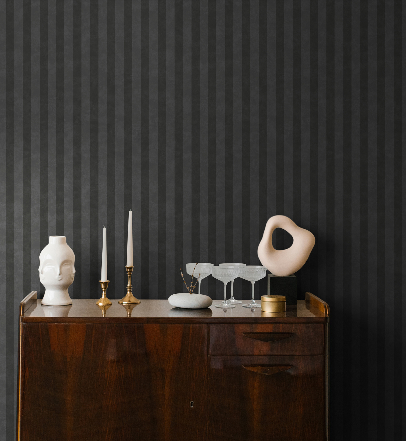 Dutch Wallcoverings Arboretum - Aquila Charcoal - Antraciet