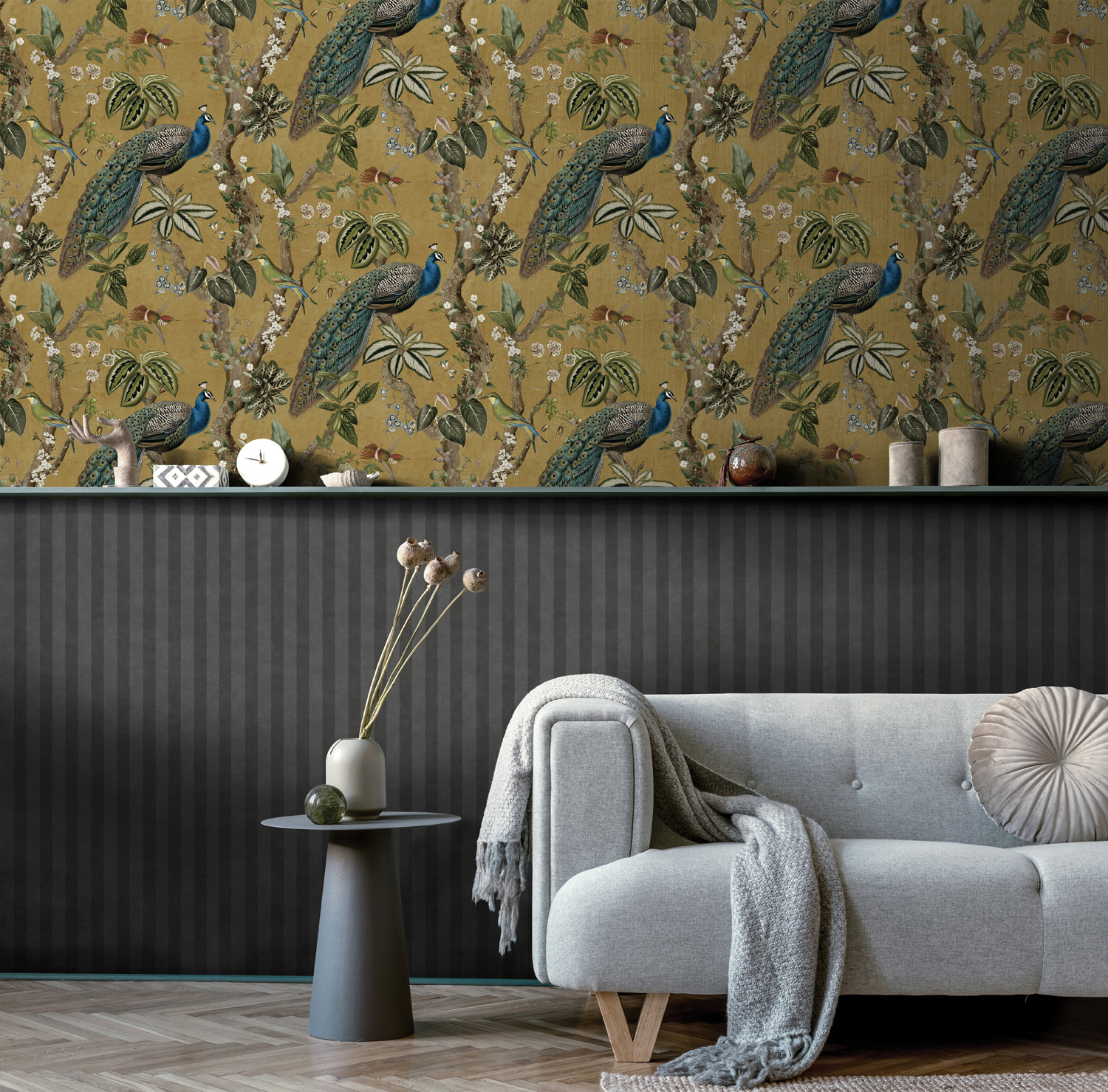 Dutch Wallcoverings Arboretum - Cassia Ochre - Multi