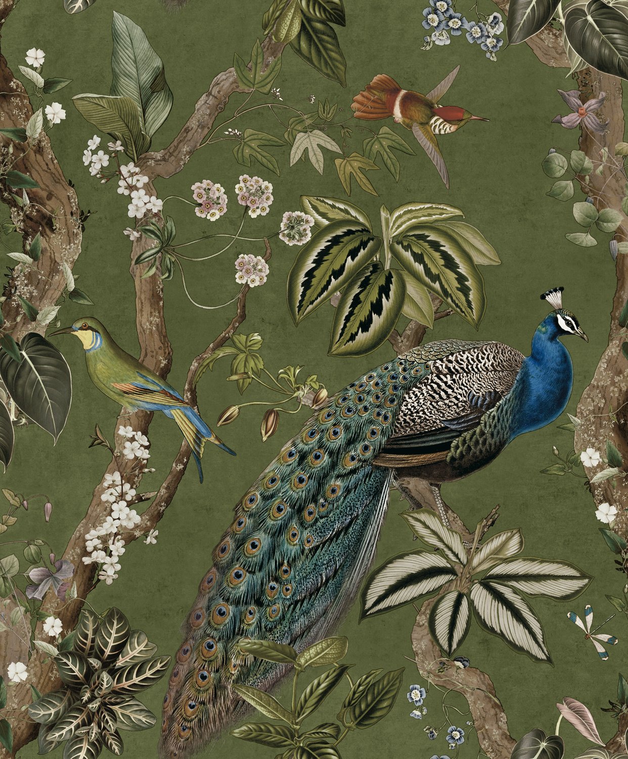 Dutch Wallcoverings Arboretum - Cassia Green - Multi