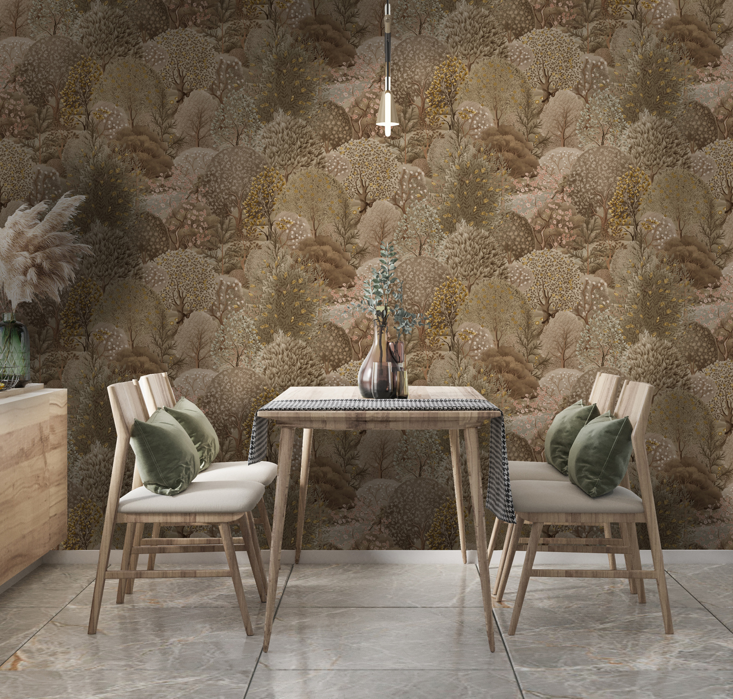 Dutch Wallcoverings Arboretum - Arboretum Neutral - Bruin