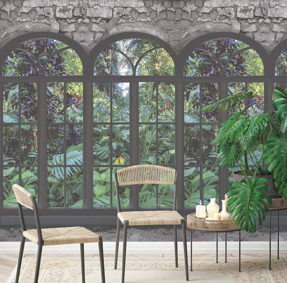 Dutch Wallcoverings Cascading Gardens - Namosi - Mural