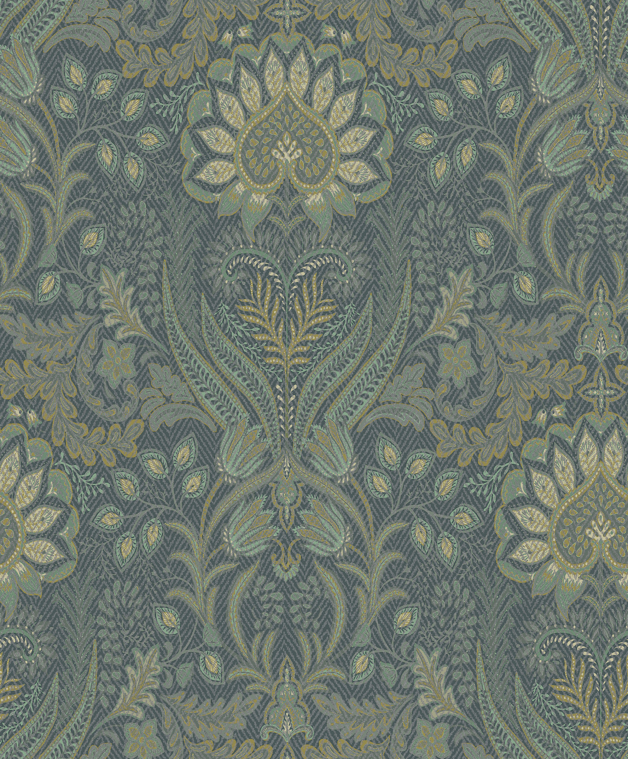 Dutch Wallcoverings Khalili - Tahini Bead Blue - Blauw