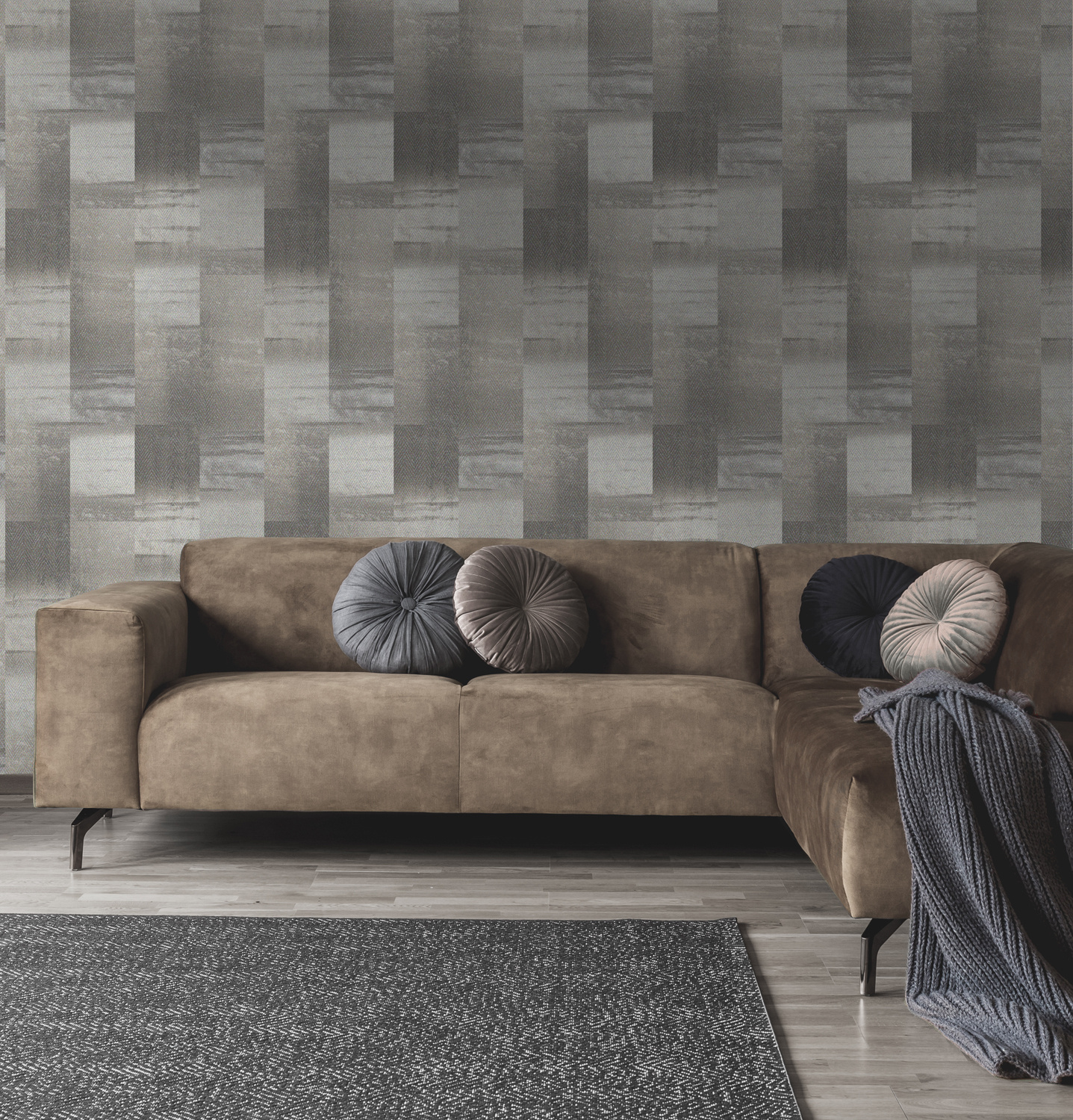 Dutch Wallcoverings Khalili - Aokari Bead Grey/Taupe - Taupe/Grijs