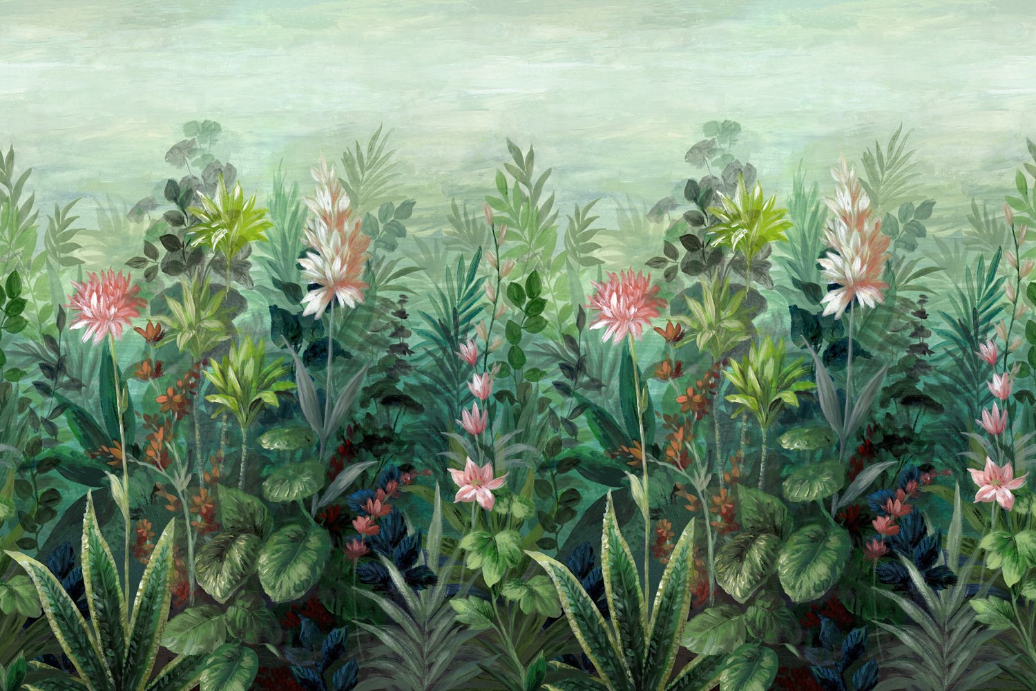 Dutch Wallcoverings Arboretum - Mural Primavera Green - Multi