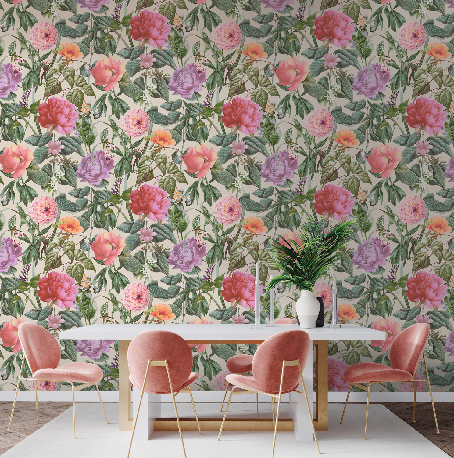 Dutch Wallcoverings Arboretum - Botanicus Cream - Multi