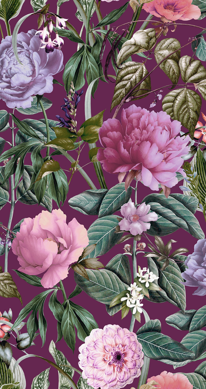 Dutch Wallcoverings Arboretum - Botanicus Berry - Multi