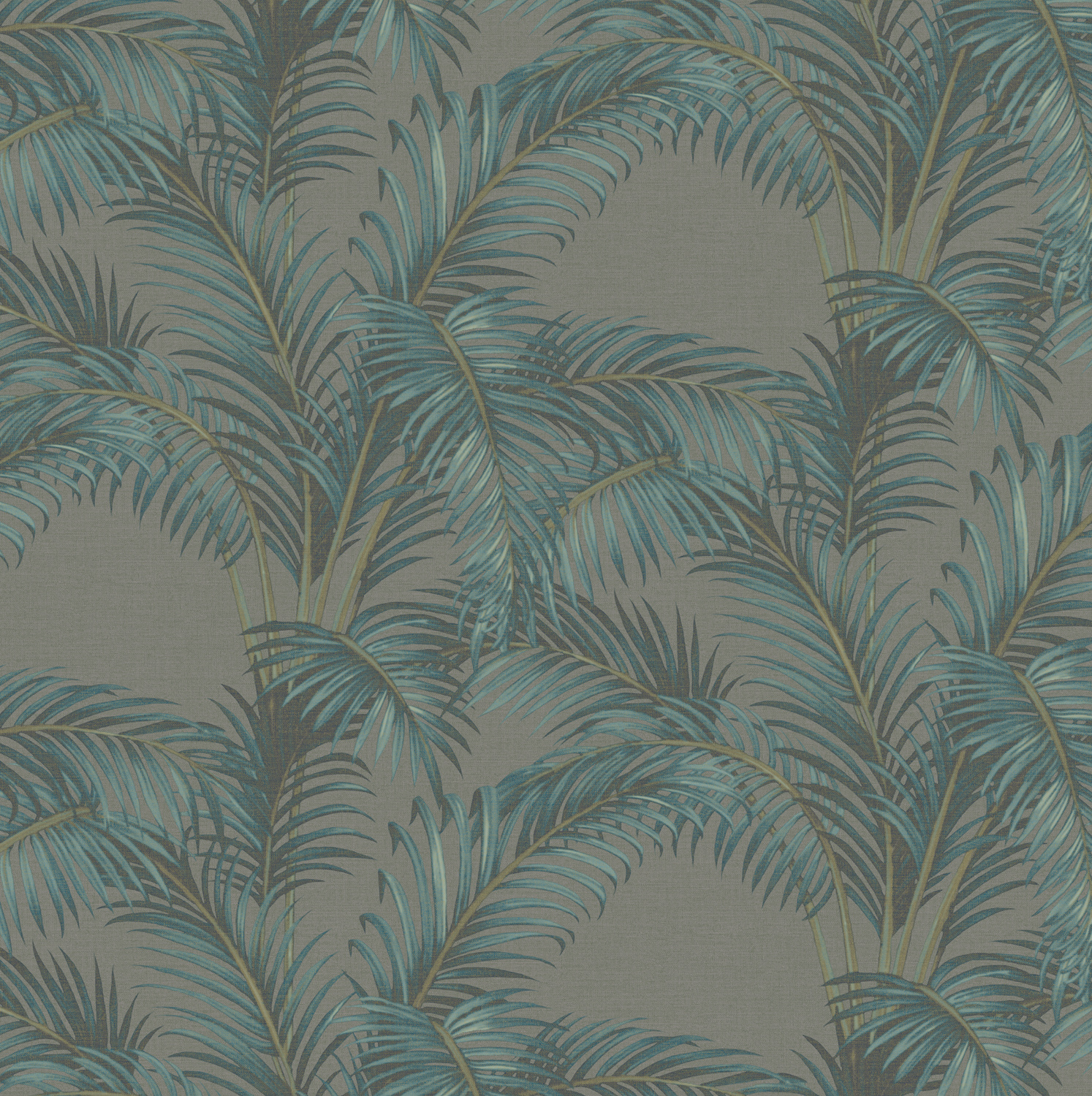 Dutch Wallcoverings Pavone - Palmaria Teal