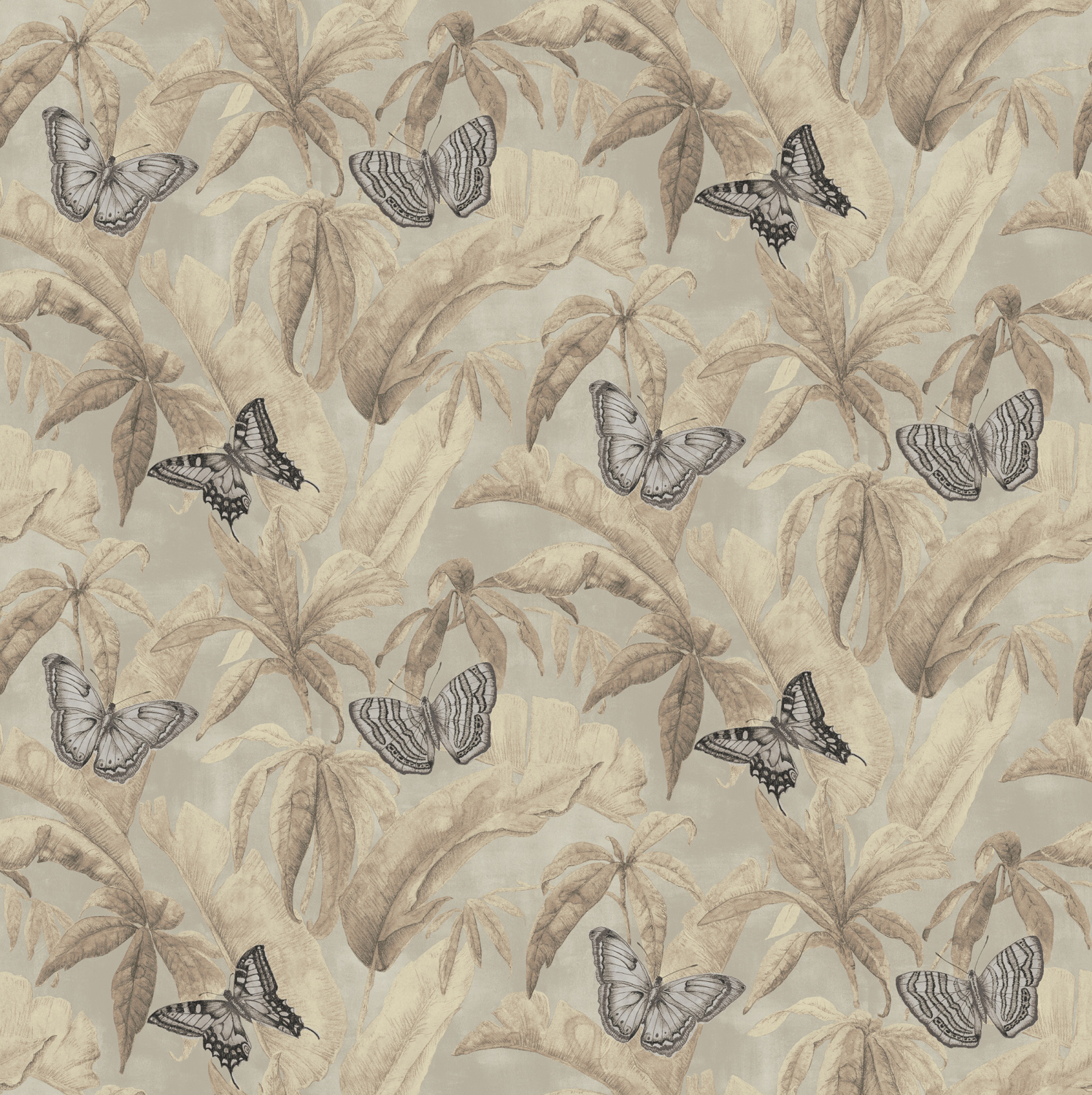 Dutch Wallcoverings Designology - Silverdale Taupe - Multi