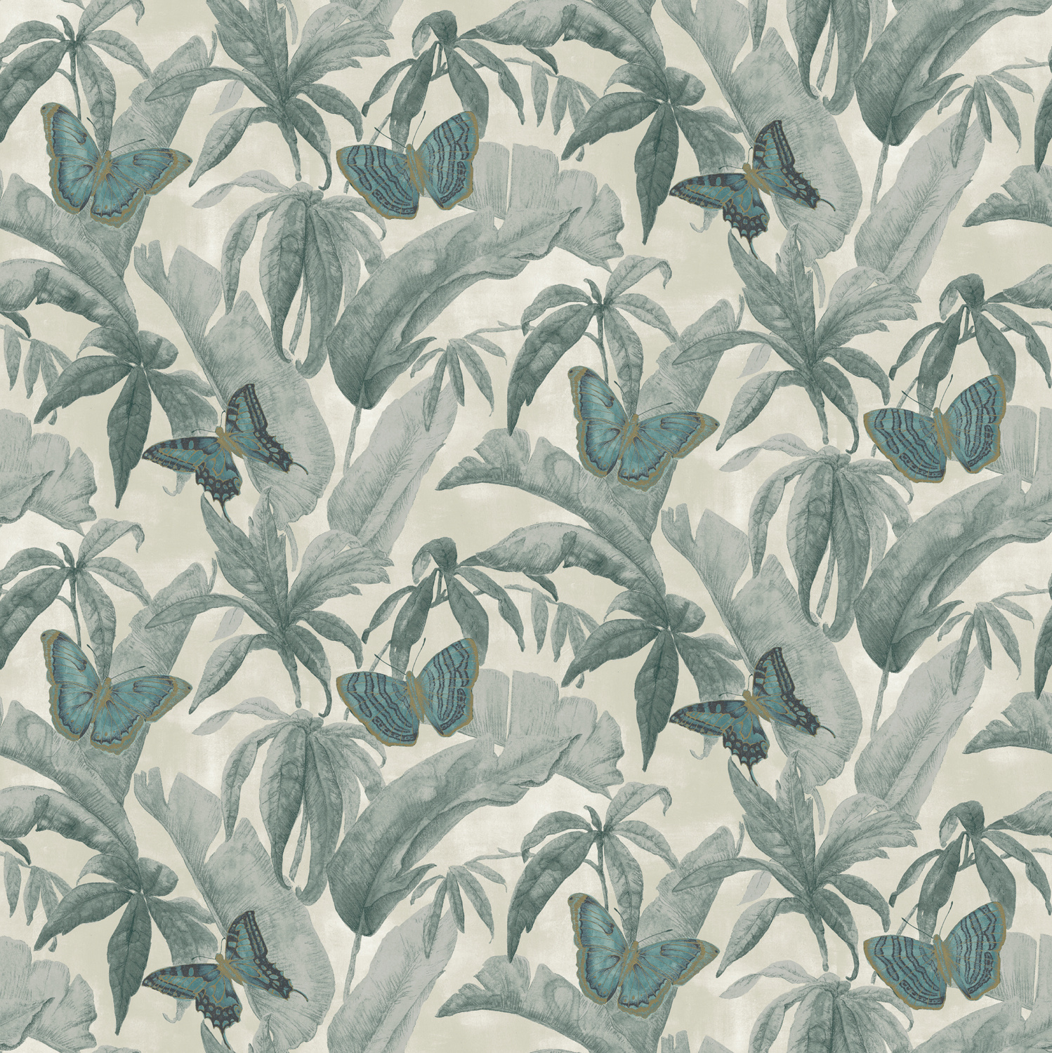 Dutch Wallcoverings Designology - Silverdale Teal - Multi