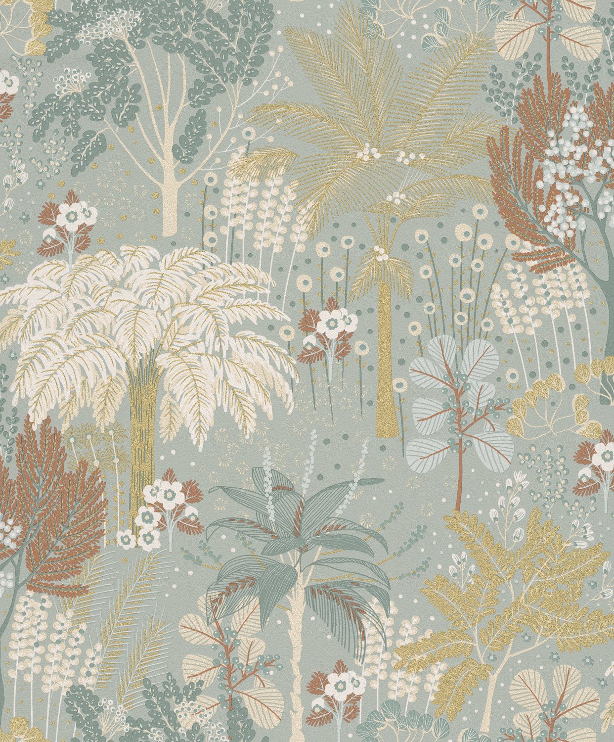 Dutch Wallcoverings Asperia - Louan - Groen/Goud