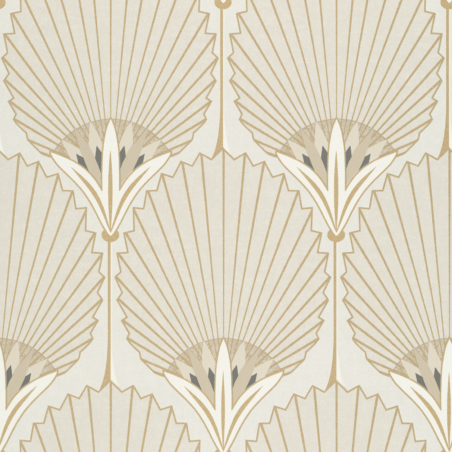 Dutch Wallcoverings Asperia - Nile Palm - Beige/Goud