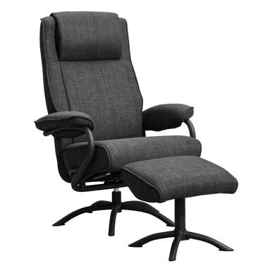 Leen Bakker Relaxfauteuil Vincent incl. hocker - antractiet