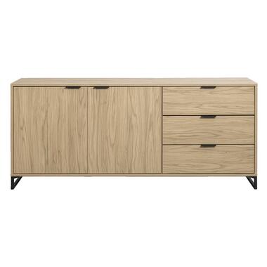 Leen Bakker Dressoir Lucca - eikenkleur - 82x185x48 cm