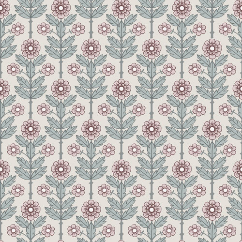 Dutch Wallcoverings Lyckebo - Othilia Grey - Grijs