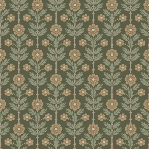 Dutch Wallcoverings Lyckebo - Othilia Green - Groen