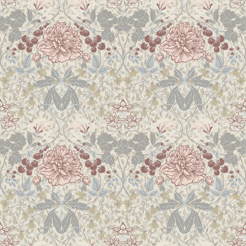 Dutch Wallcoverings Lyckebo - Sarah Grey - Grijs