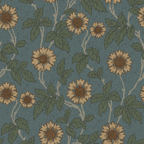 Dutch Wallcoverings Lyckebo - Solvej Blue - Blauw