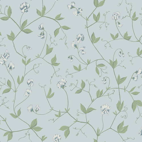 Dutch Wallcoverings Havsblick - Juliet Blue - Blauw