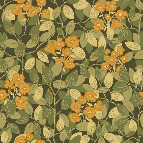 Dutch Wallcoverings Lina - Henni Yellow - Geel